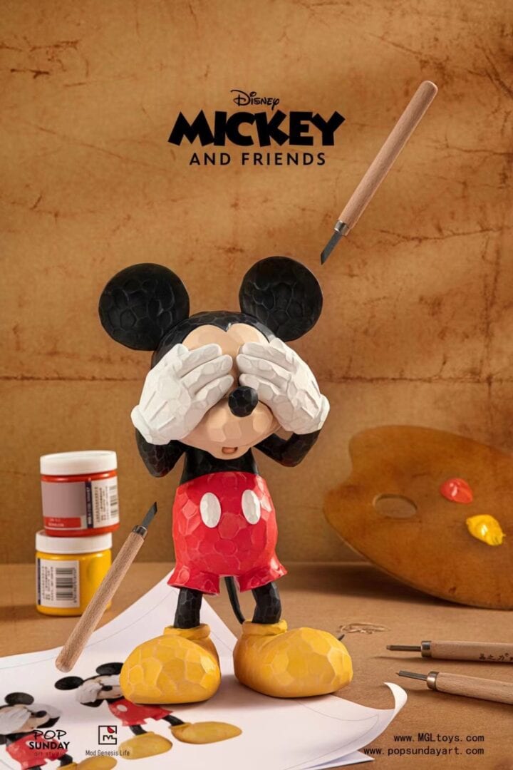 MGL TOYS x POP Sunday – Licensed Wood Carving Mickey | 版权木雕